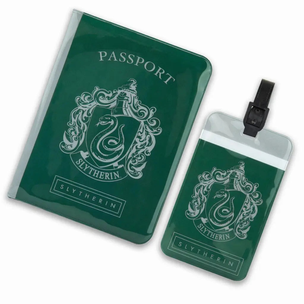 Couverture de Passeport et Étiquette Bagage Serpentard -  La boutique Aux 2 Balais