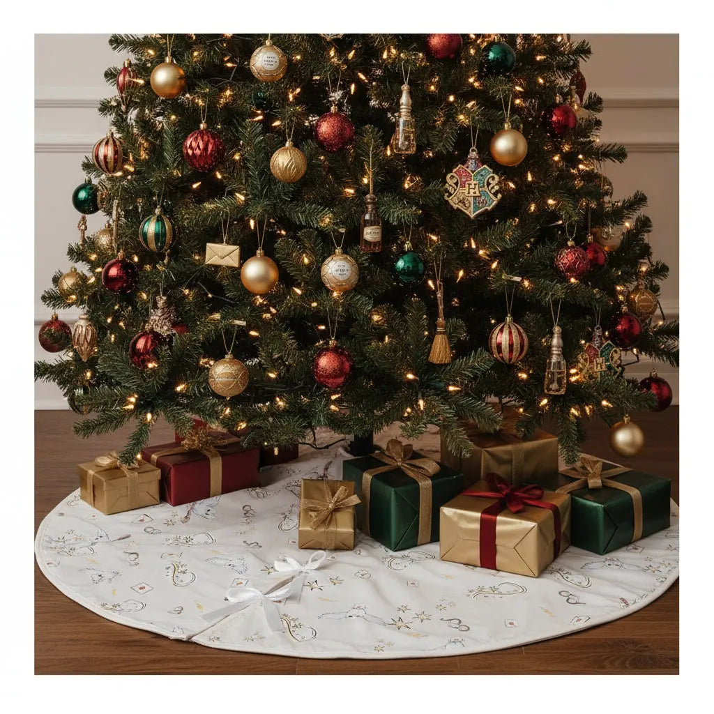 Couvre-pied de sapin Harry Potter - Jupe de Noël Charms -  La boutique Aux 2 Balais