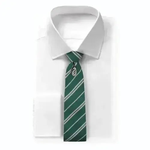 Cravate Deluxe Serpentard avec pin’s -  La boutique Aux 2 Balais