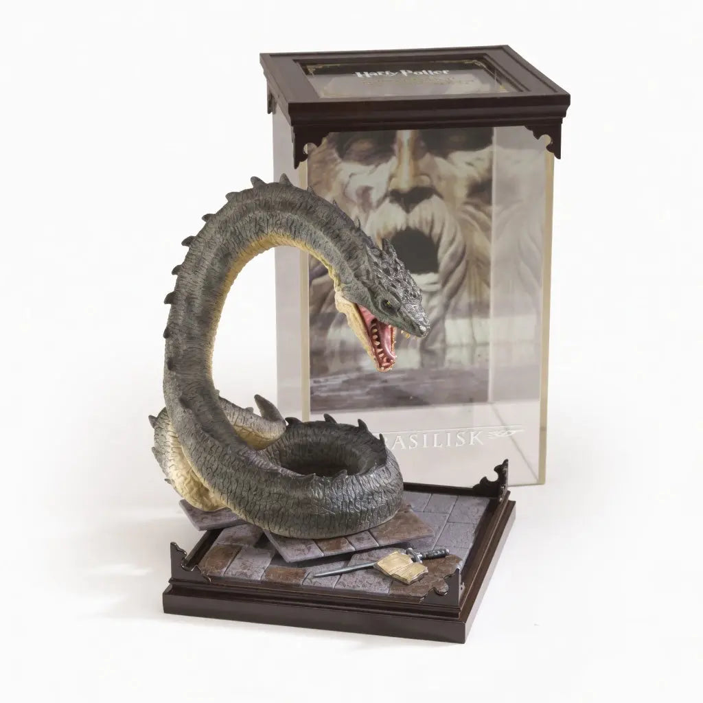 Figurine Basilic Noble Collection boite collector transparente presentation cadeau fan Harry Potter