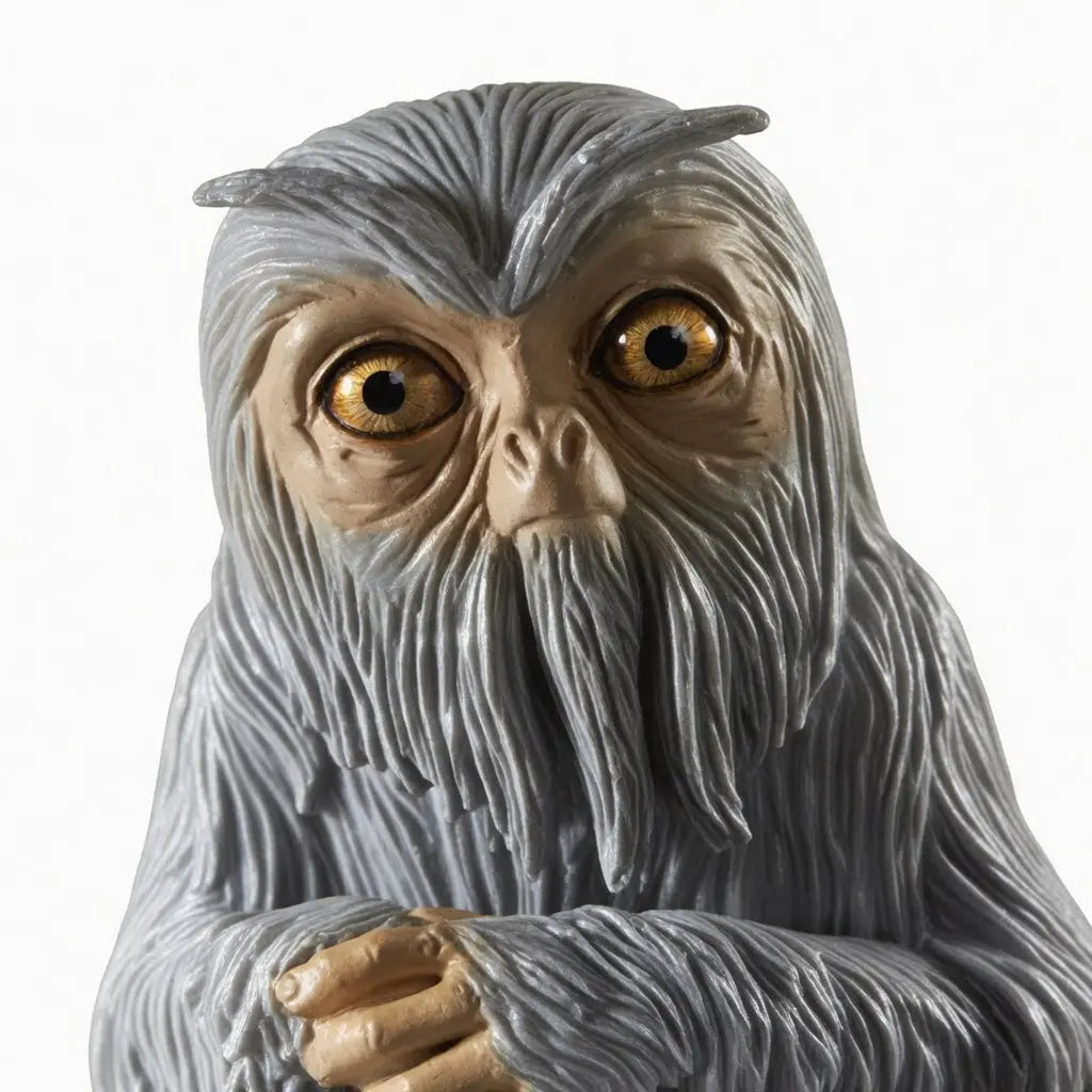 Figurine Demiguise posee en vitrine collection Animaux Fantastiques Noble Collection boite collector