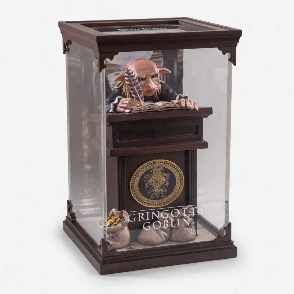 Detail visage allonge mains griffues figurine Gobelin Gringotts Harry Potter Noble Collection PVC