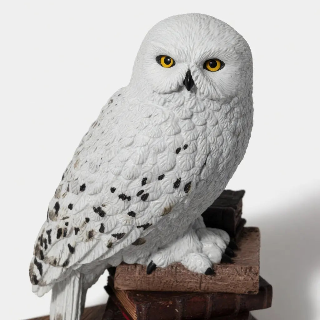 Figurine Hedwige posee sur etagere collection Harry Potter Noble Collection boite collector