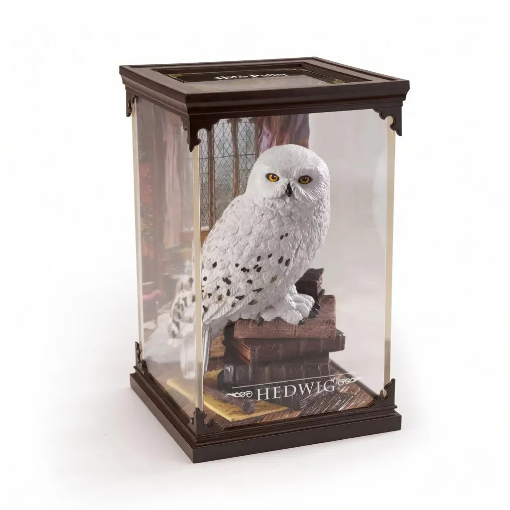 Figurine Hedwige Noble Collection boite collector transparente presentation cadeau Harry Potter