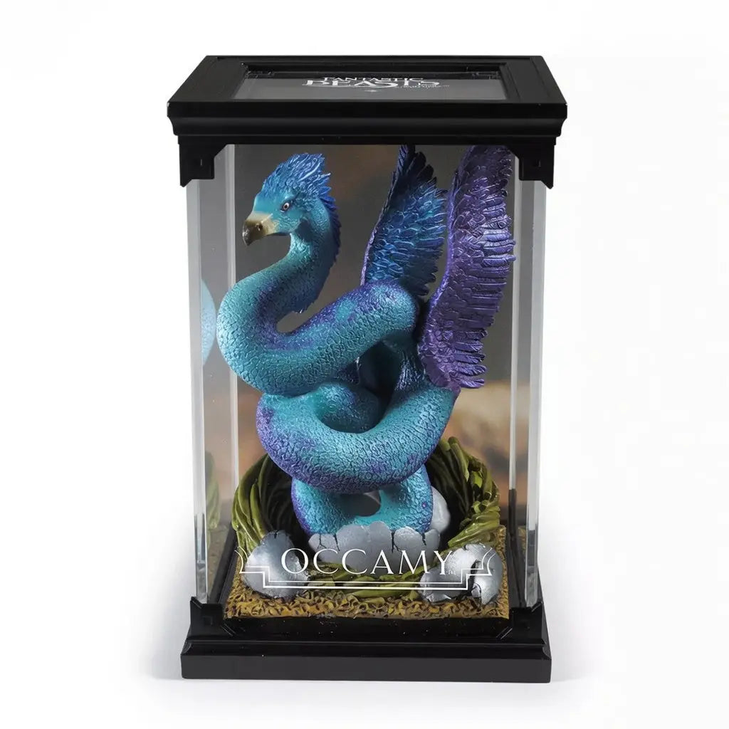 Figurine Occamy serpent aile Animaux Fantastiques Noble Collection PVC peint a la main corps en S 17cm