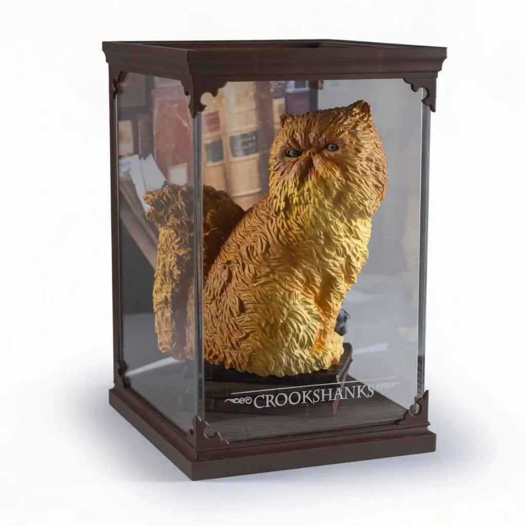 Detail figurine Pattenrond chat Harry Potter animagus Peter Pettigrew Noble Collection PVC peint