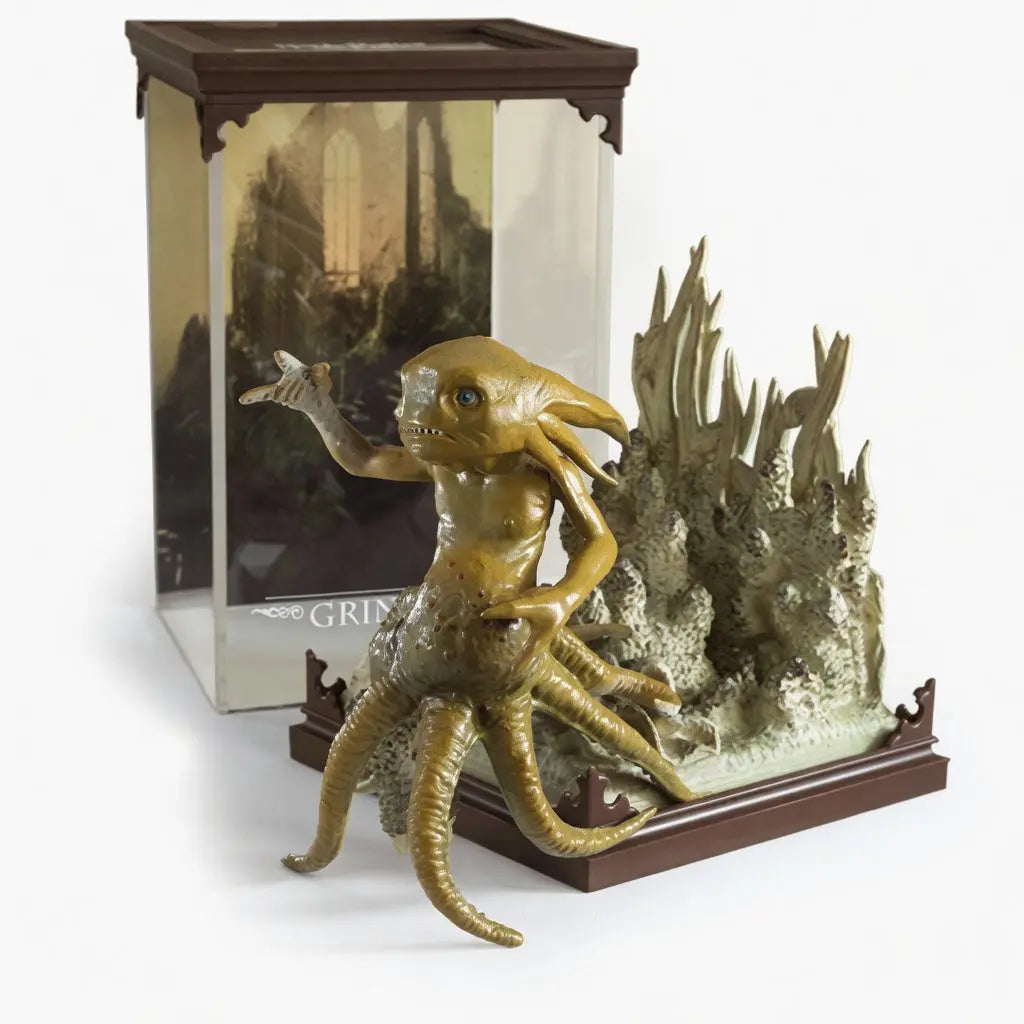 Detail tentacules en mouvement figurine Strangulot plante Harry Potter Noble Collection PVC