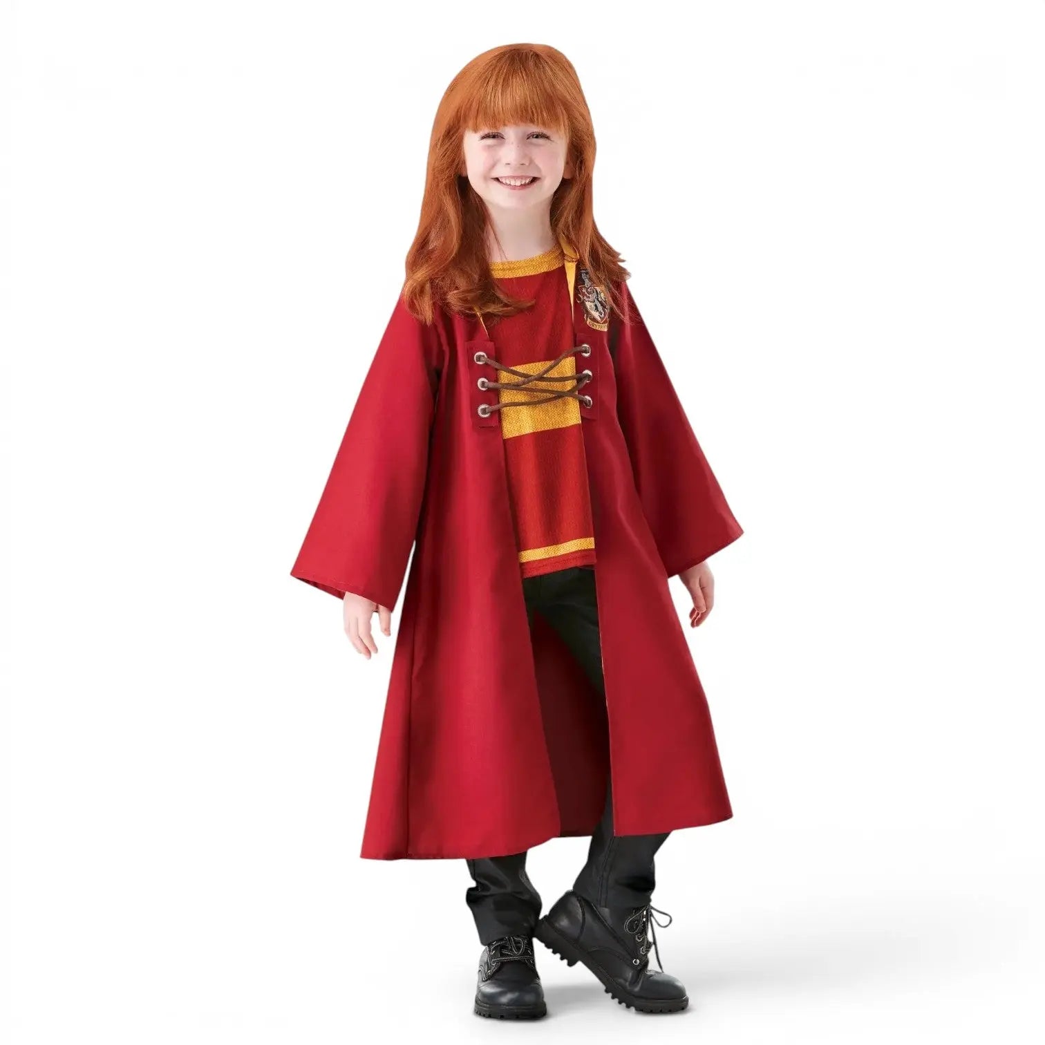 Disfraz de Quidditch Gryffindor Infantil - Capa Roja y Dorada 5-10 años