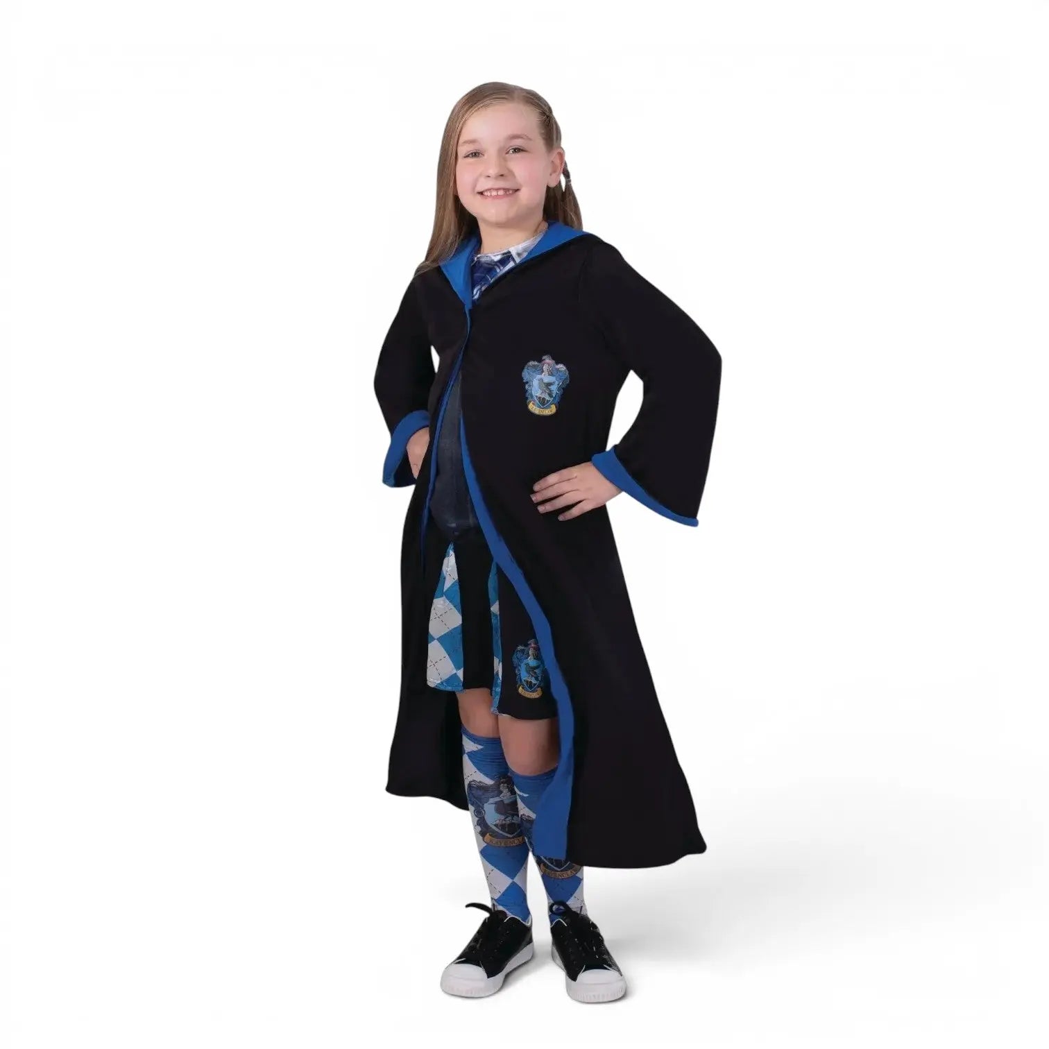 Disfraz de Ravenclaw para niño/a - Túnica de mago con capucha de 11 a 14 años