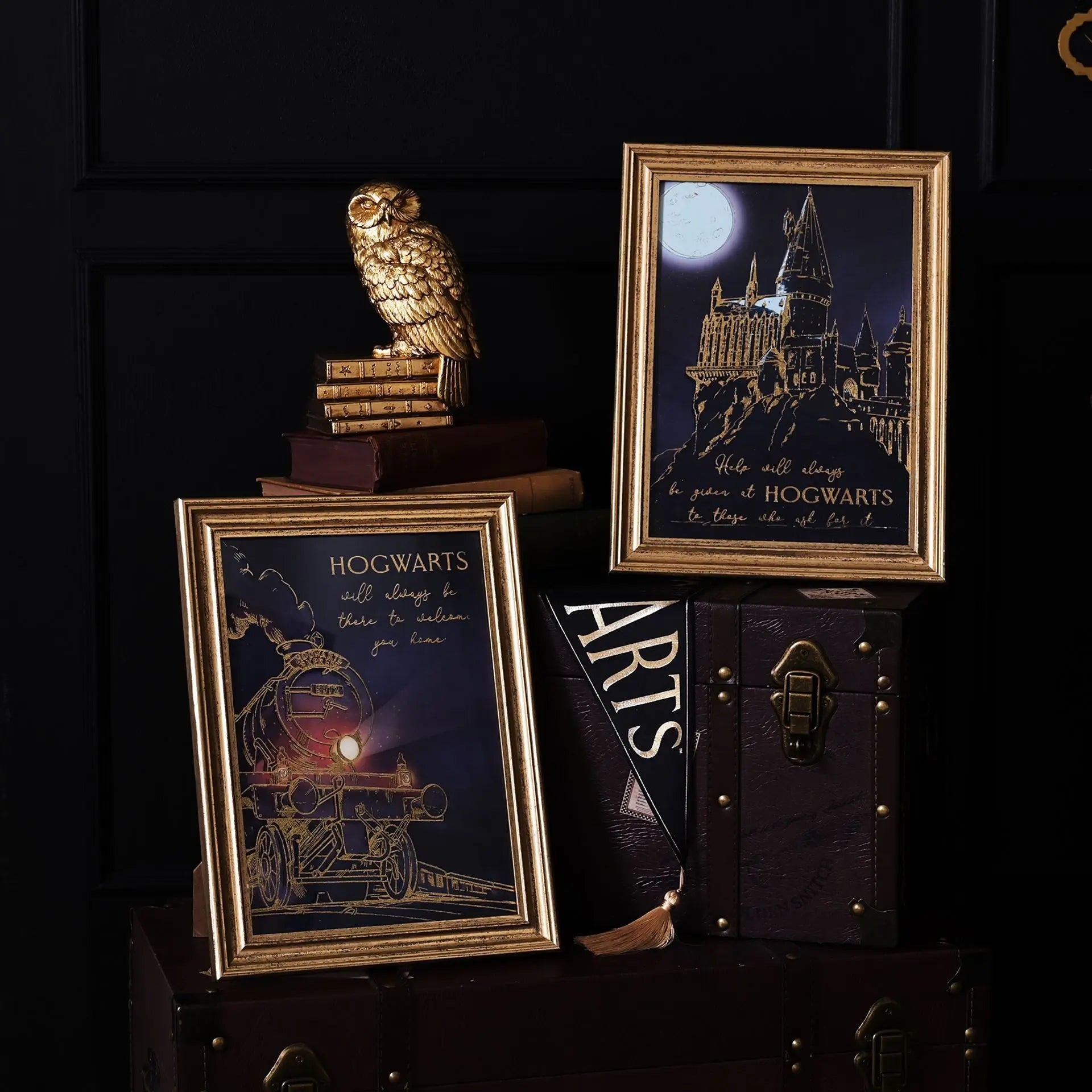 Ensemble 2 cadres Hogwarts & Hogwarts Express -  La boutique Aux 2 Balais