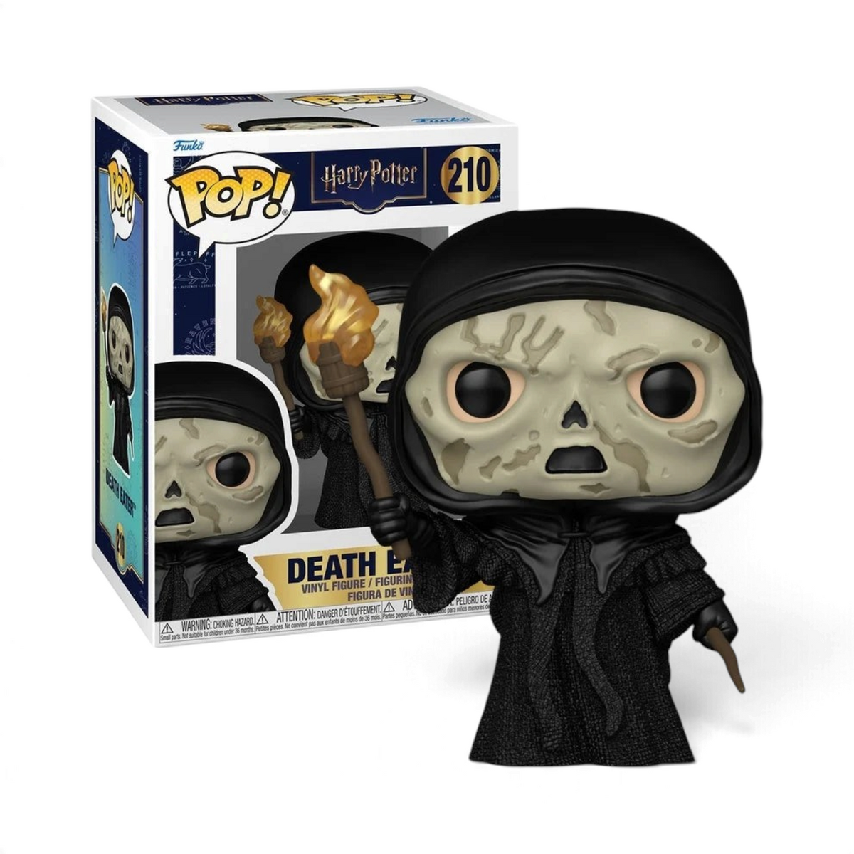 Figurine Funko POP Harry Potter Mangemort n 210 avec masque et torche, vendue par La boutique Aux 2 Balais