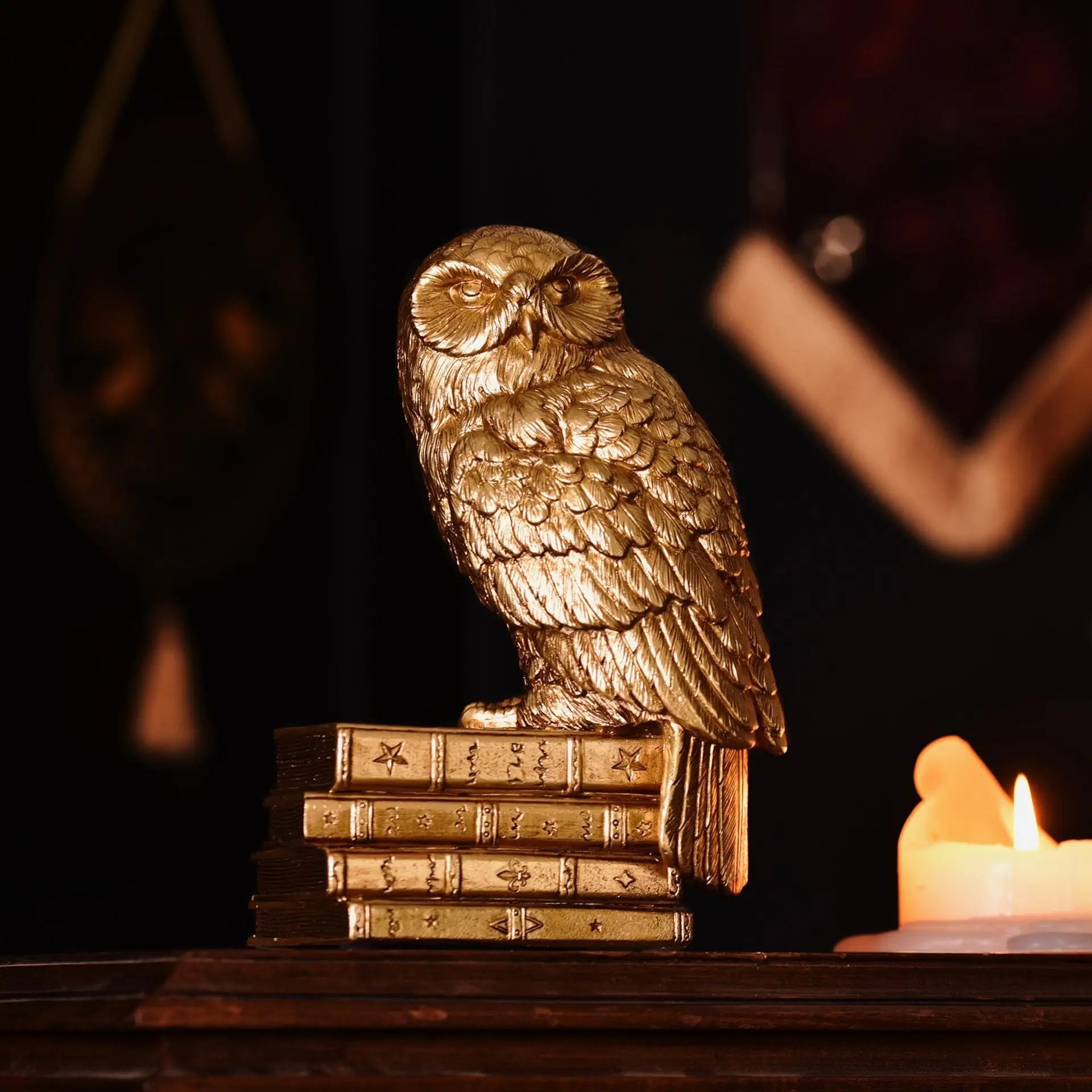 Figurine Dorée Hedwige 20 cm – Harry Potter -  La boutique Aux 2 Balais