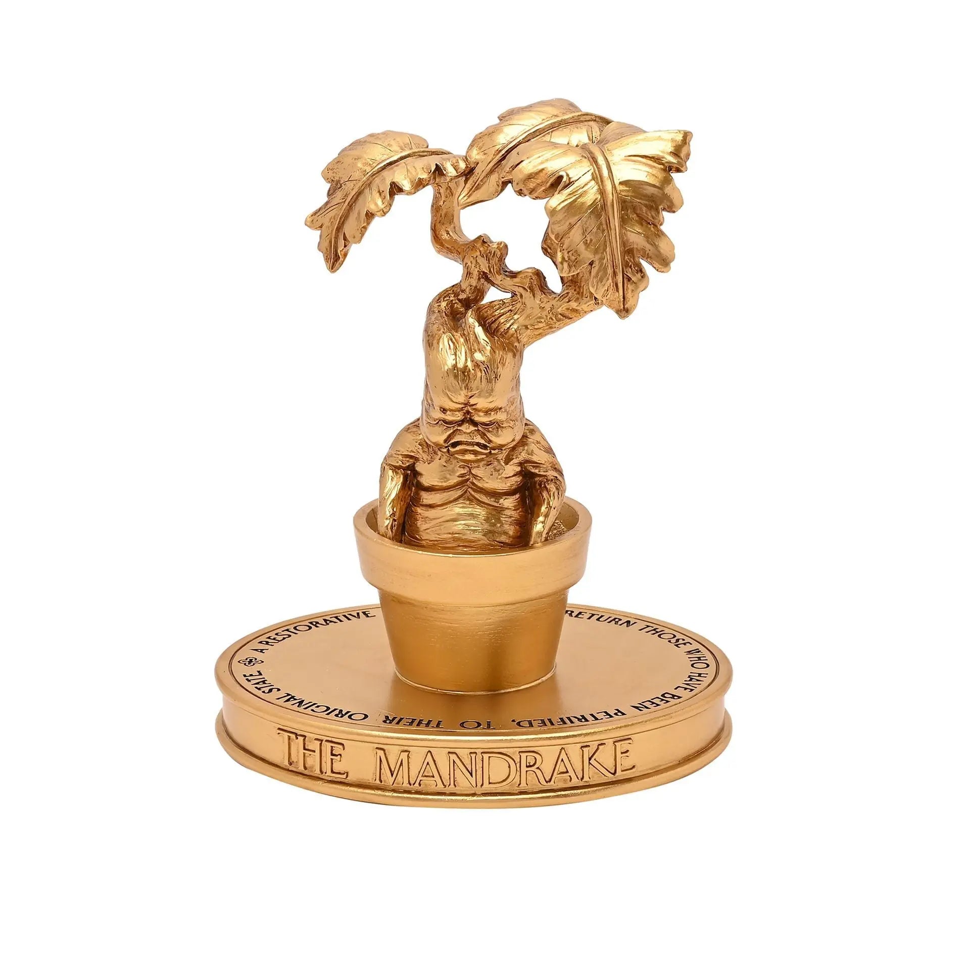 Figurine Dorée Mandragore – Harry Potter -  La boutique Aux 2 Balais