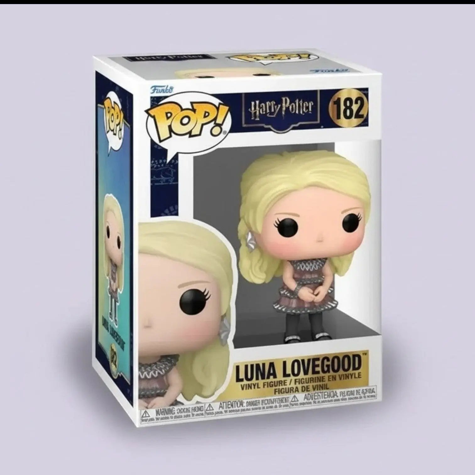 Figurine Funko POP La boutique Aux 2 Balais de Luna Lovegood n 182 en robe de bal argentée Harry Potter