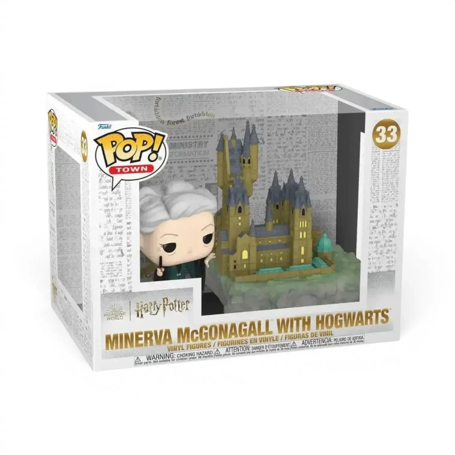 POP Town 33 Minerva et Poudlard -  La boutique Aux 2 Balais