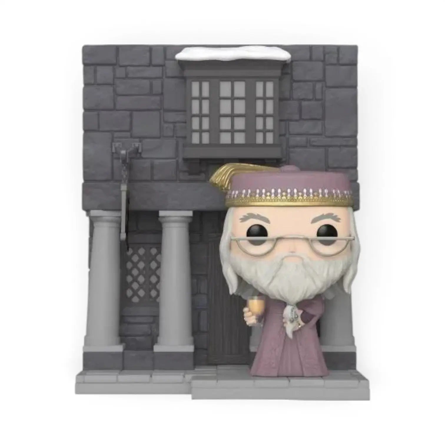 Figurine Funko POP Deluxe Albus Dumbledore devant la Tete de Sanglier La boutique Aux 2 Balais