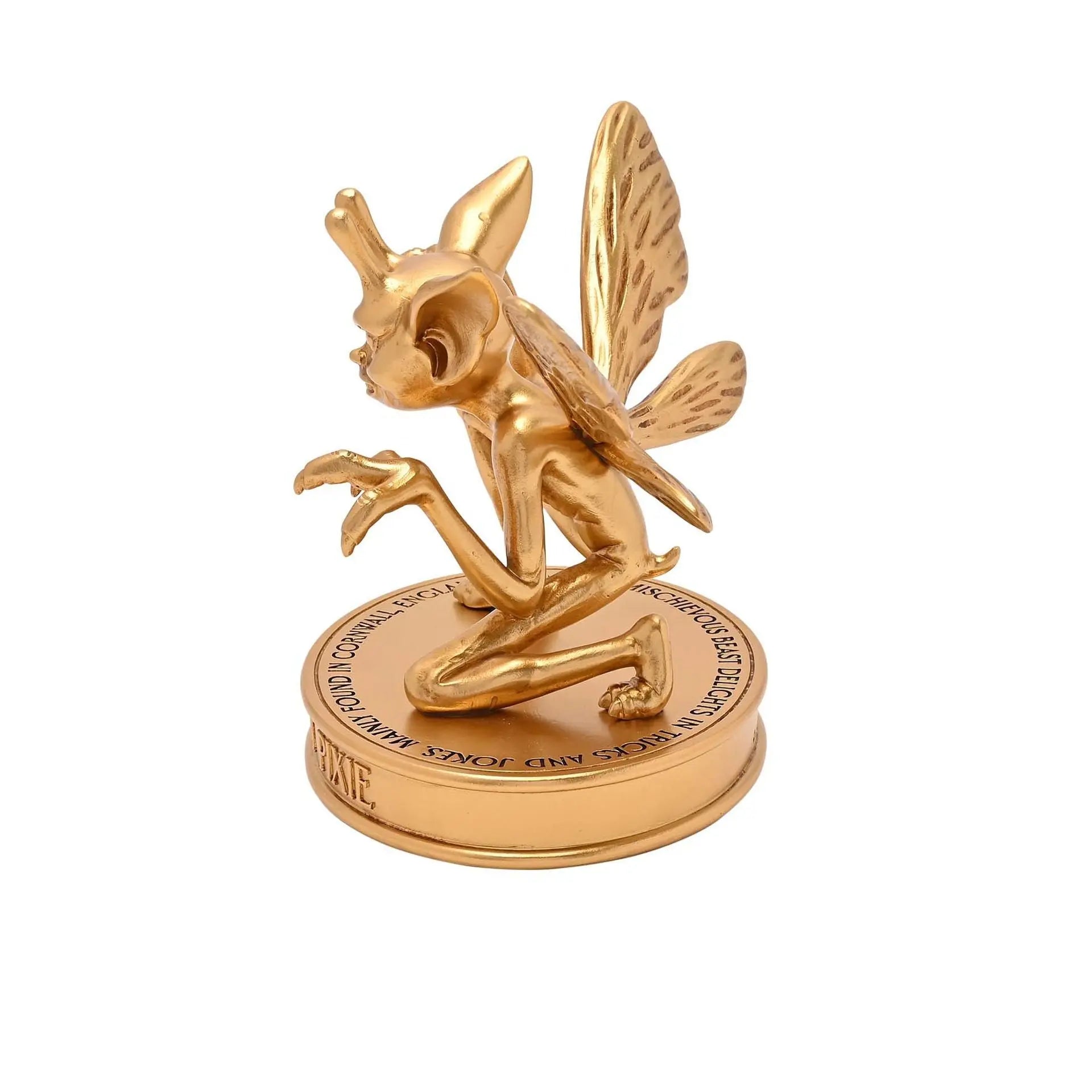 Figurine dorée Lutin de Cornouaille - Harry Potter -  La boutique Aux 2 Balais