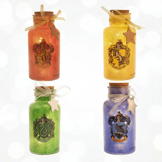 Flacon Lumineux Pailleté Maisons Harry Potter -  La boutique Aux 2 Balais