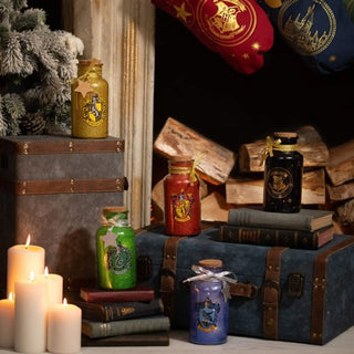 Flacon Lumineux Pailleté Maisons Harry Potter -  La boutique Aux 2 Balais