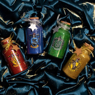Flacon Lumineux Pailleté Maisons Harry Potter -  La boutique Aux 2 Balais