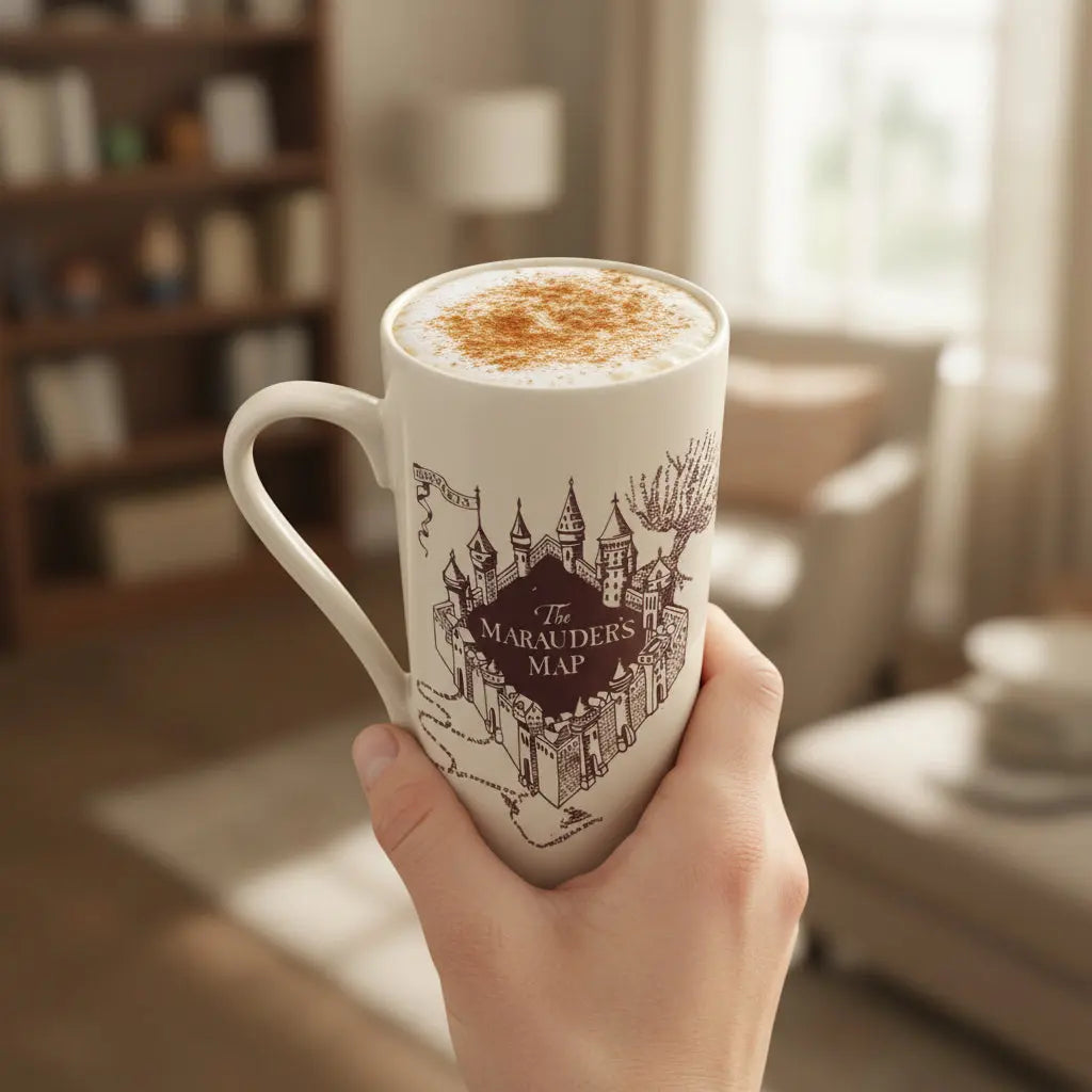 Grand Mug Latte Harry Potter Carte du Maraudeur - 470 ml -  La boutique Aux 2 Balais