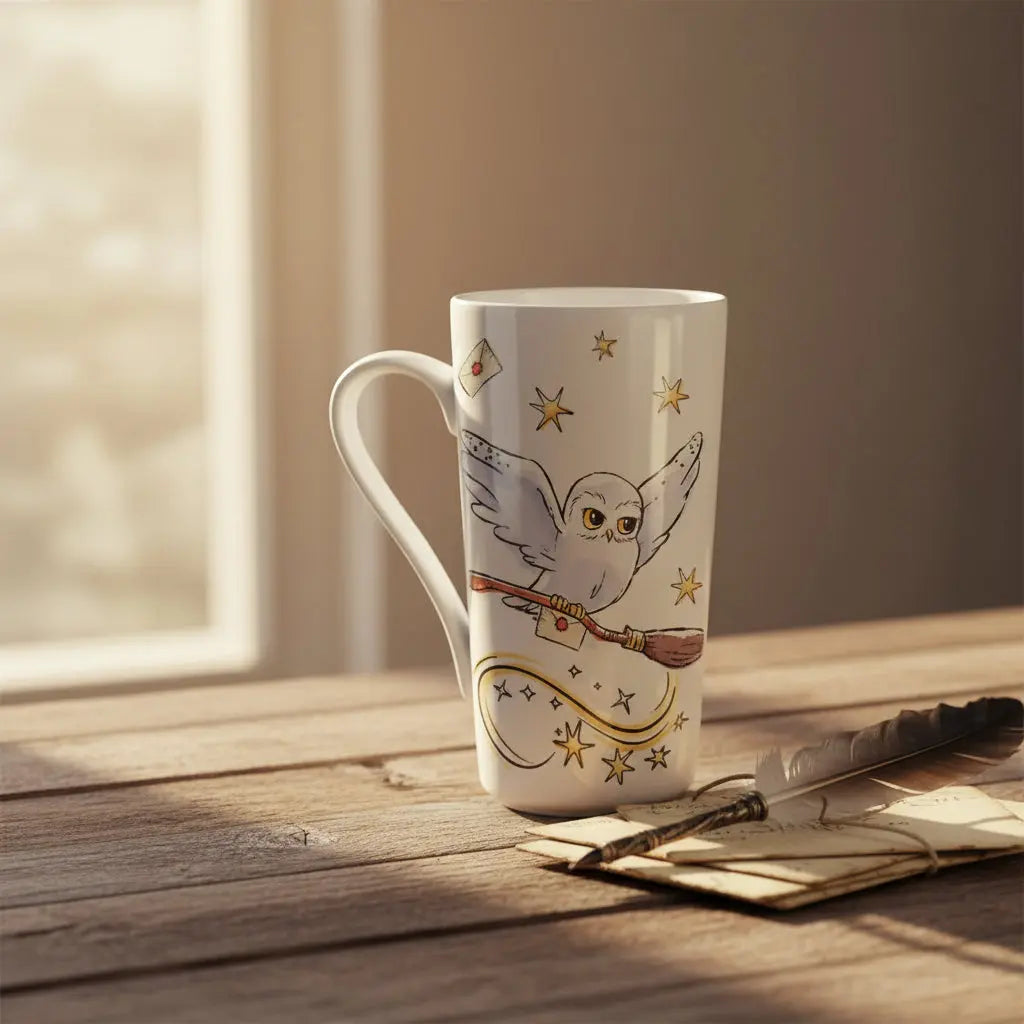 Grand Mug Latte Harry Potter Hedwige - Céramique 470 ml -  La boutique Aux 2 Balais