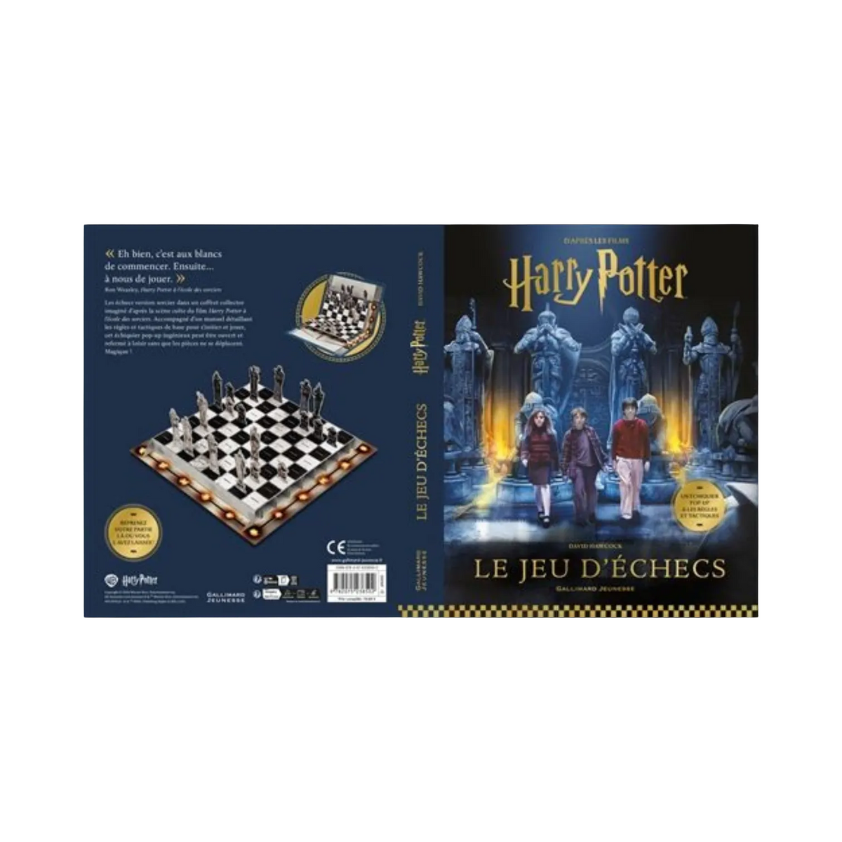 Coffret La boutique Aux 2 Balais Harry Potter avec échiquier pop-up, manuel de règles et illustrations du film
