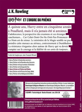 Harry Potter Tome 5 : L'Ordre du Phénix - Livre Audio - La boutique Aux 2 Balais