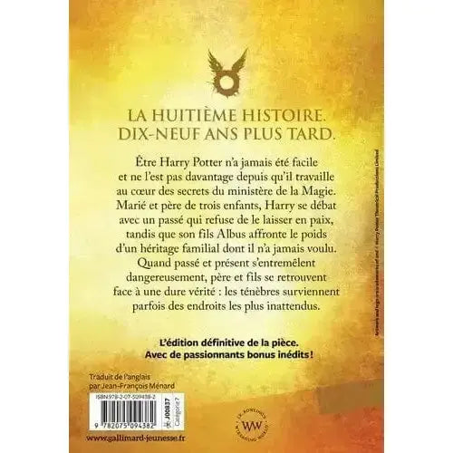 Harry Potter et l'enfant maudit - parties 1 et 2 - Grand Format -  La boutique Aux 2 Balais