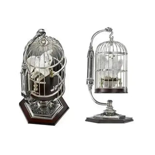 Hedwige miniature en cage -  La boutique Aux 2 Balais