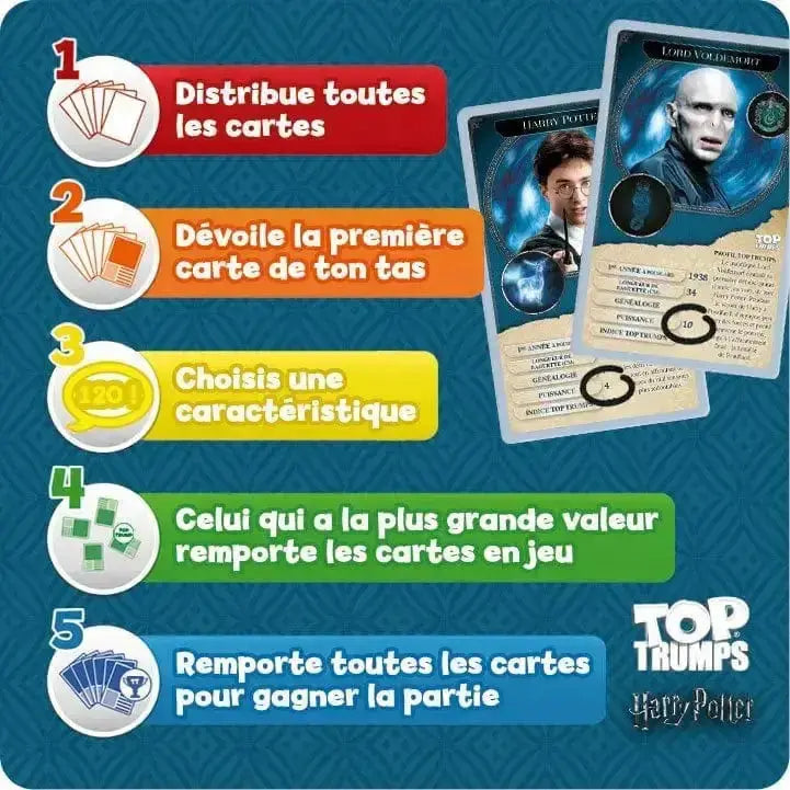 Jeu Top Trumps Harry Potter -  La boutique Aux 2 Balais
