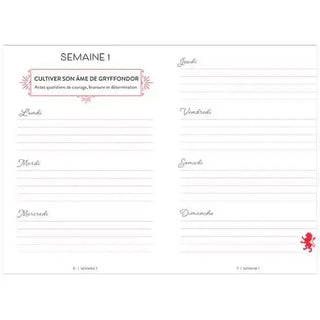 Journal Intime Gryffondor -  La boutique Aux 2 Balais