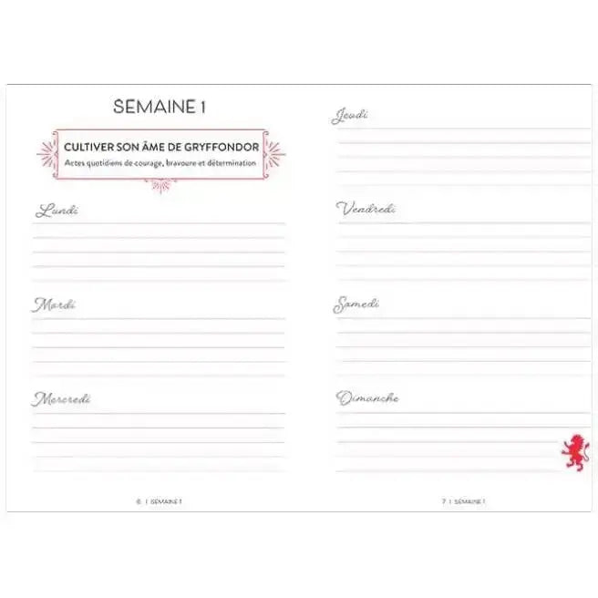 Journal Intime Gryffondor -  La boutique Aux 2 Balais