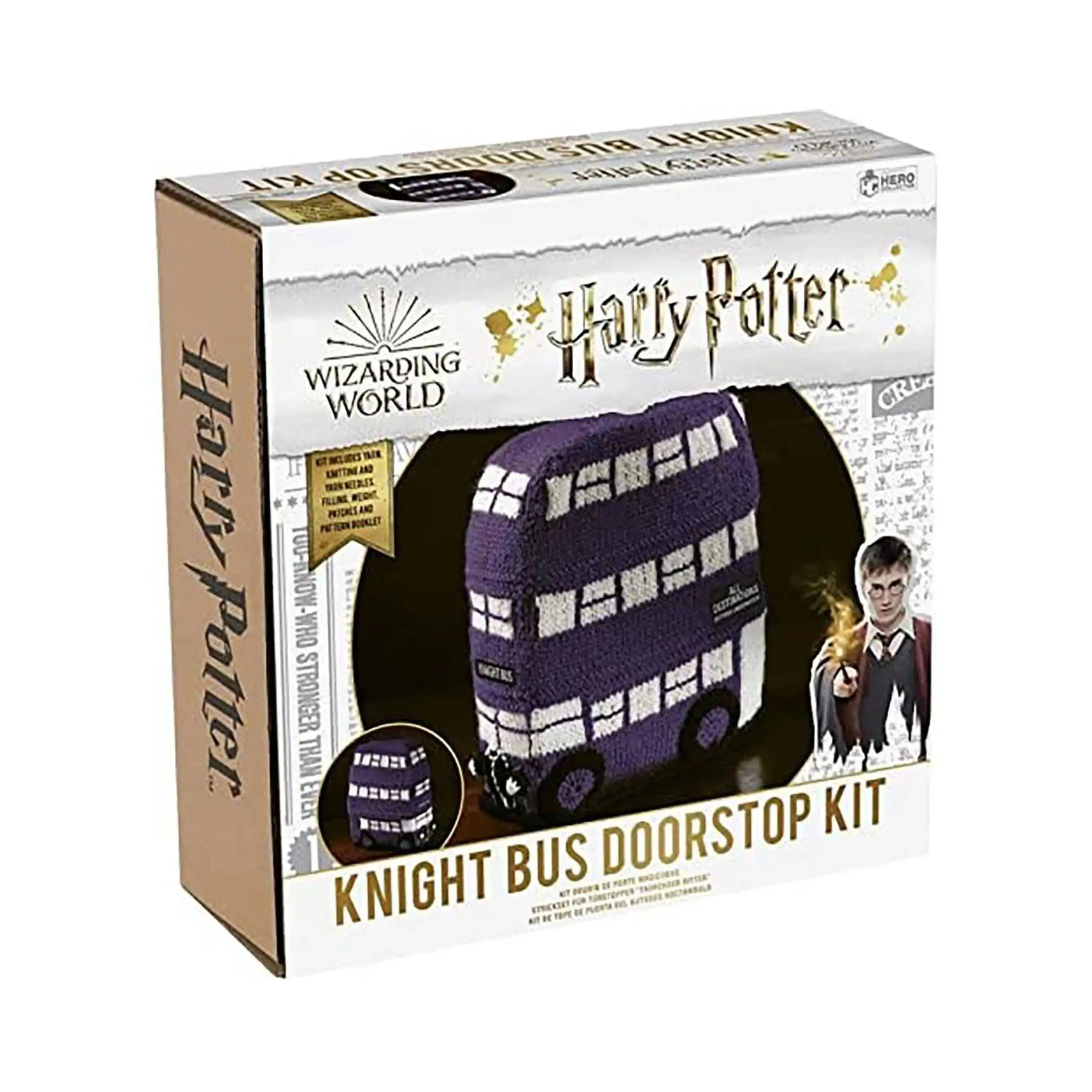 Kit Tricot Harry Potter - Bloque-porte Magicobus (Knight Bus) -  La boutique Aux 2 Balais