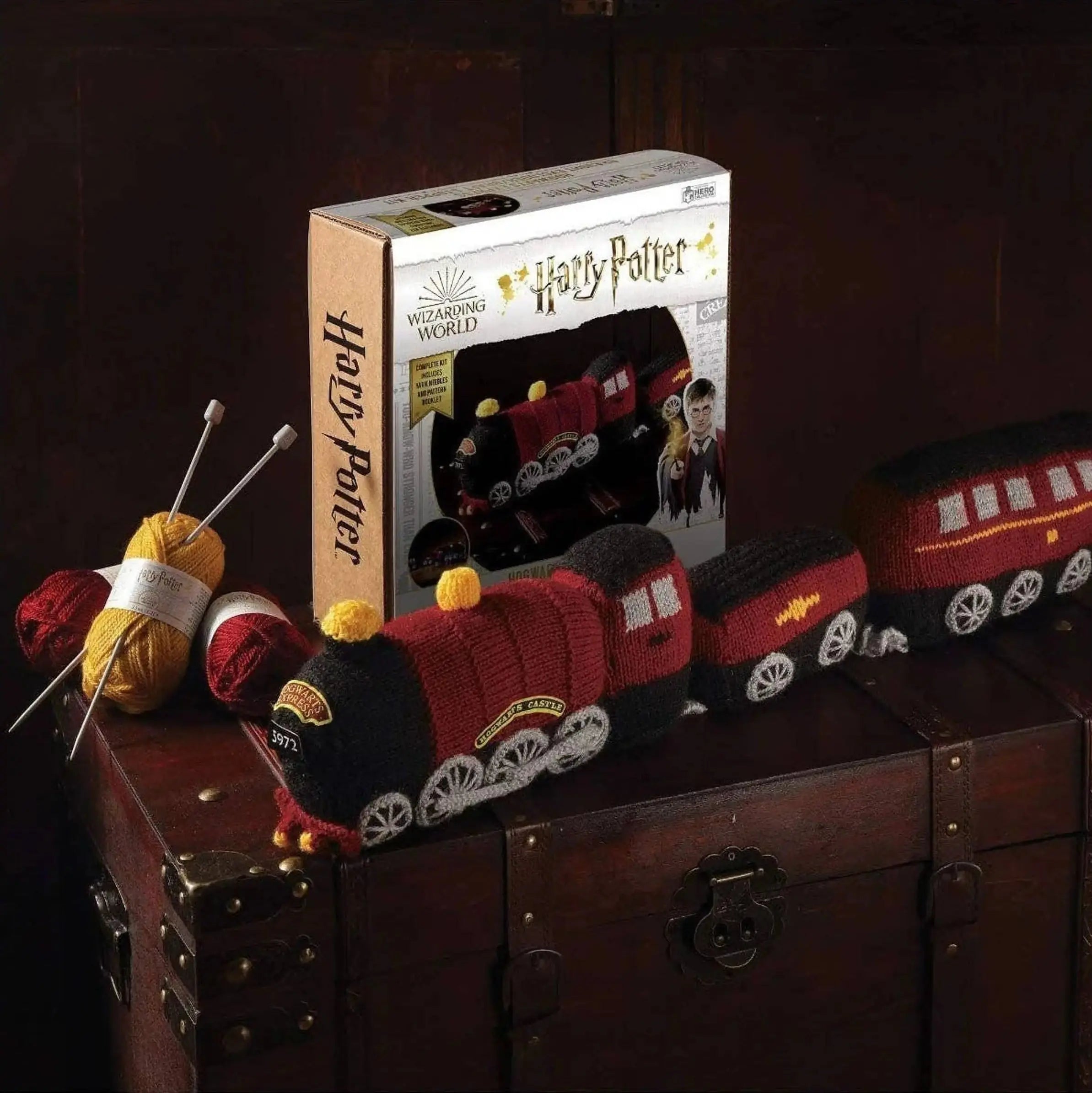 Kit Tricot Harry Potter - Boudin de porte Poudlard Express -  La boutique Aux 2 Balais