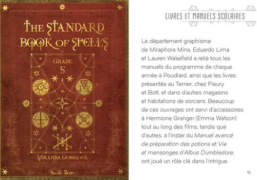 Livre Harry Potter : Le Design du Monde des Sorciers - Mini Grimoire T4 -  La boutique Aux 2 Balais