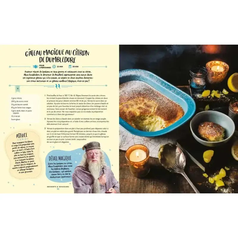Livre de cuisine harry potter - Recettes inspirées des films -  La boutique Aux 2 Balais