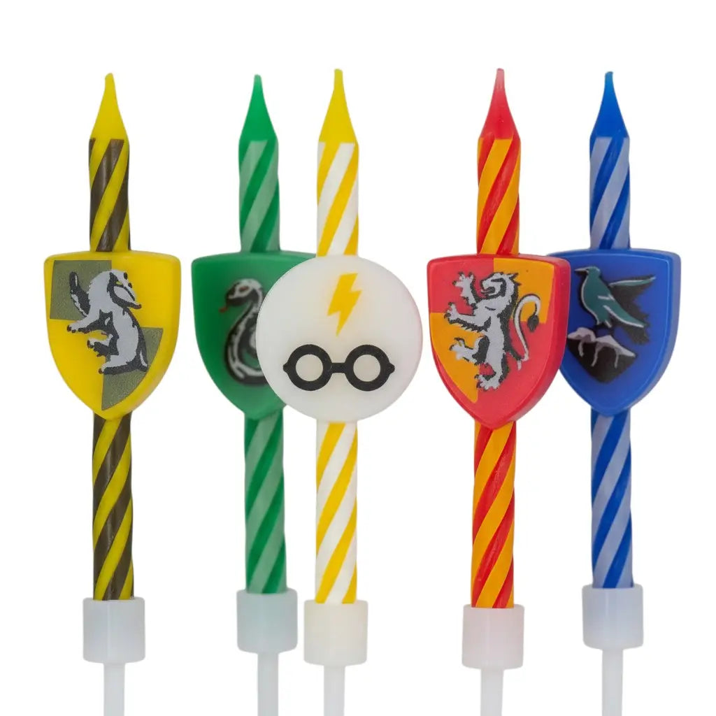 Lot de 10 bougies d'anniversaire Harry Potter, 5 modèles en cire de 7 cm, La boutique Aux 2 Balais