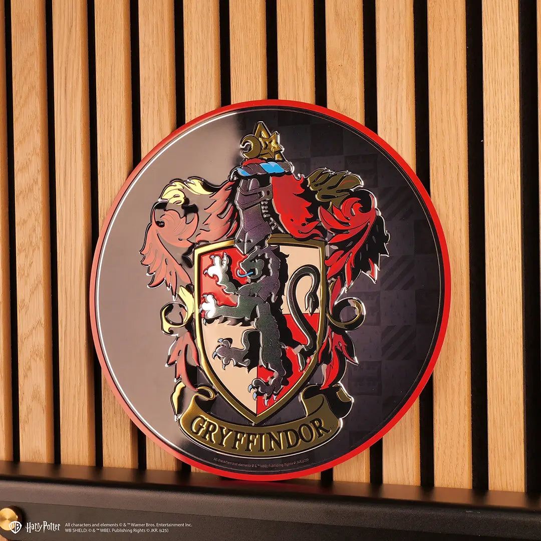 Plaque ronde aluminium Gryffondor