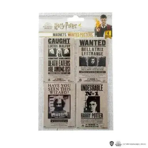 Magnet Harry Potter Wanted undesirable x4 -  La boutique Aux 2 Balais