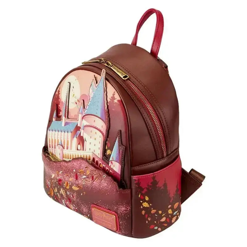 Mini sac à dos Loungefly Poudlard à l'automne -  La boutique Aux 2 Balais