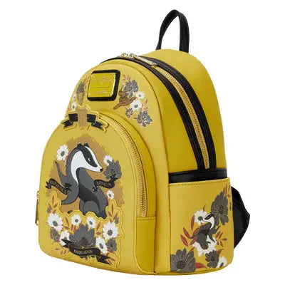 Mini sac à dos Loungefly Poufsouffle House Floral tattoo -  La boutique Aux 2 Balais