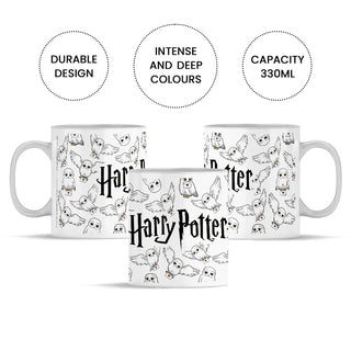 Mug Accio Hedwige et sa lettre 330ml -  La boutique Aux 2 Balais