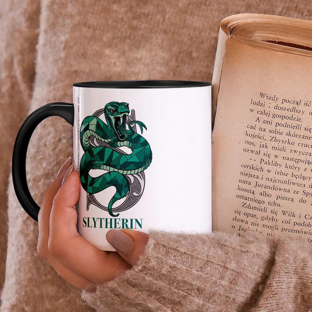 Mug Elixir Serpentard Noir 330ml -  La boutique Aux 2 Balais