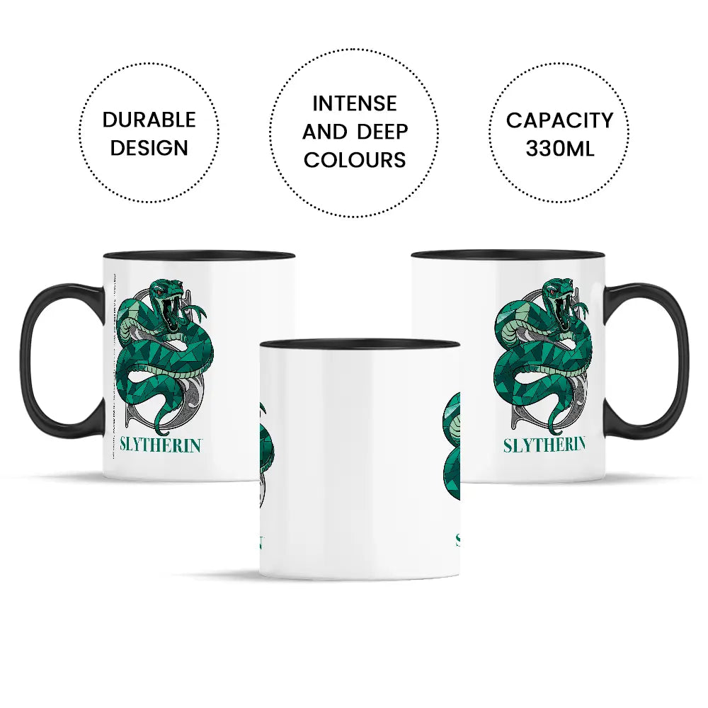 Mug Elixir Serpentard Noir 330ml -  La boutique Aux 2 Balais