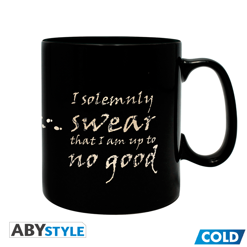 Mug Harry Potter Thermo-réactif Carte du Maraudeur, 460 ml -  La boutique Aux 2 Balais