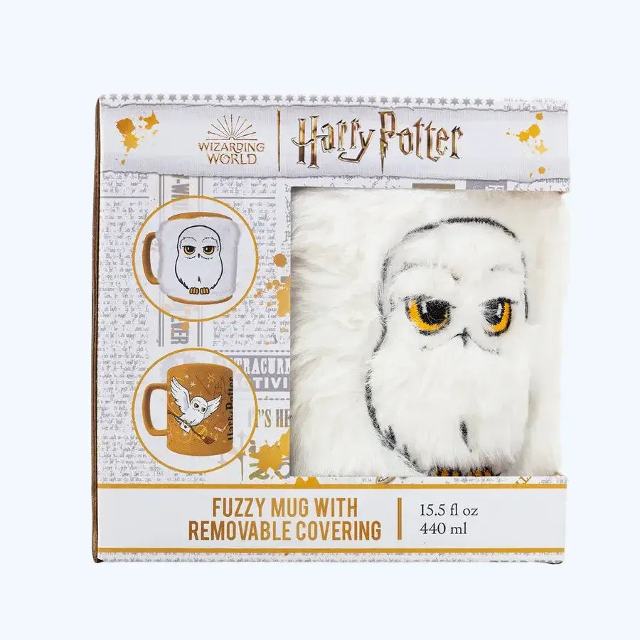 Mug Hedwige Fuzzy avec housse peluche - Céramique 450 ml -  La boutique Aux 2 Balais