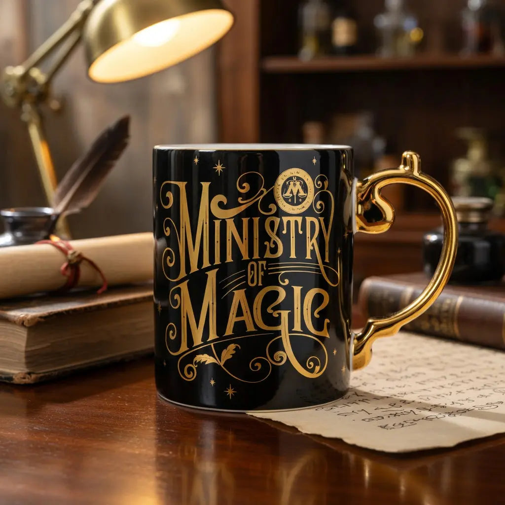 Mug Ministère de la Magie Gold Edition -  La boutique Aux 2 Balais