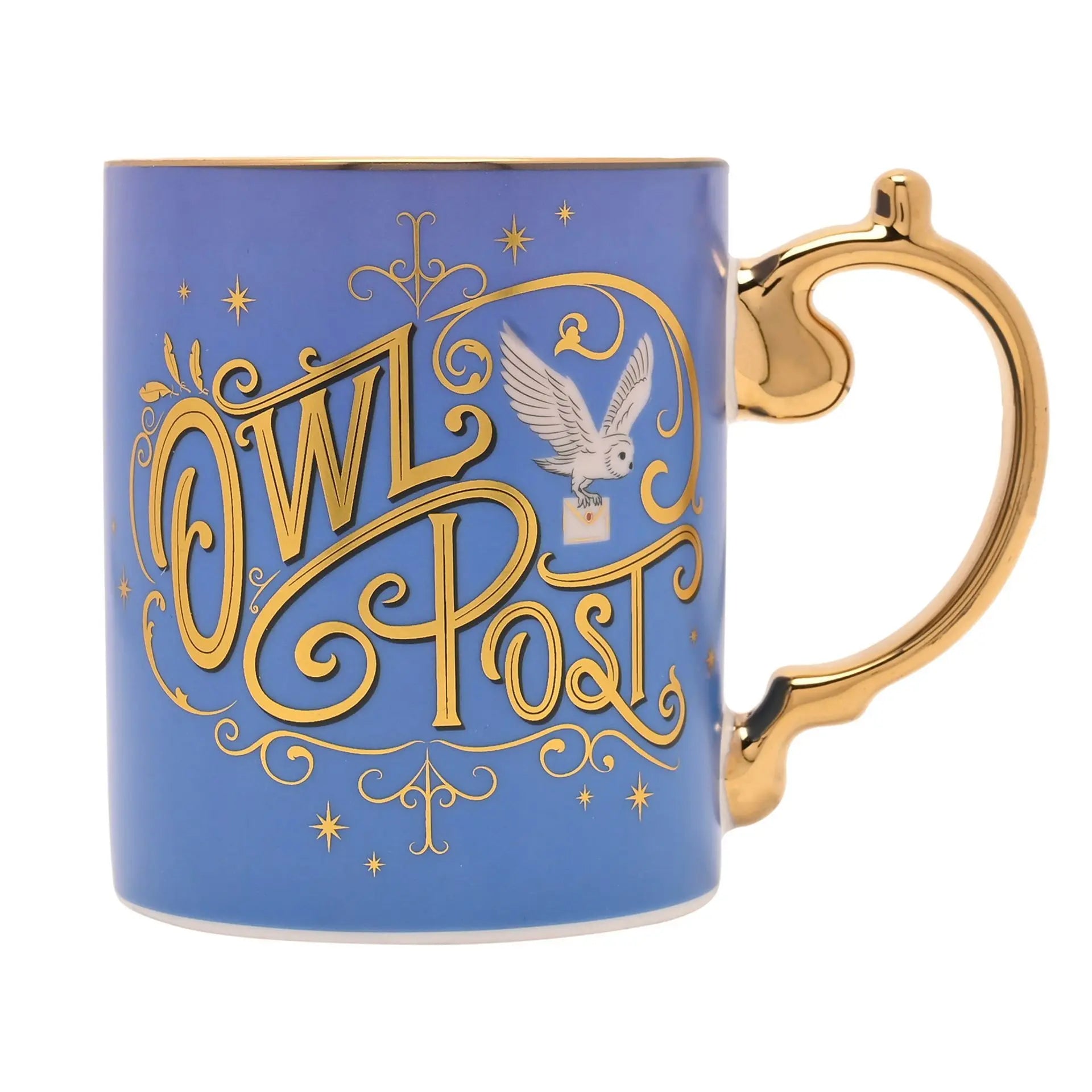 Mug Owl Post Gold Edition -  La boutique Aux 2 Balais
