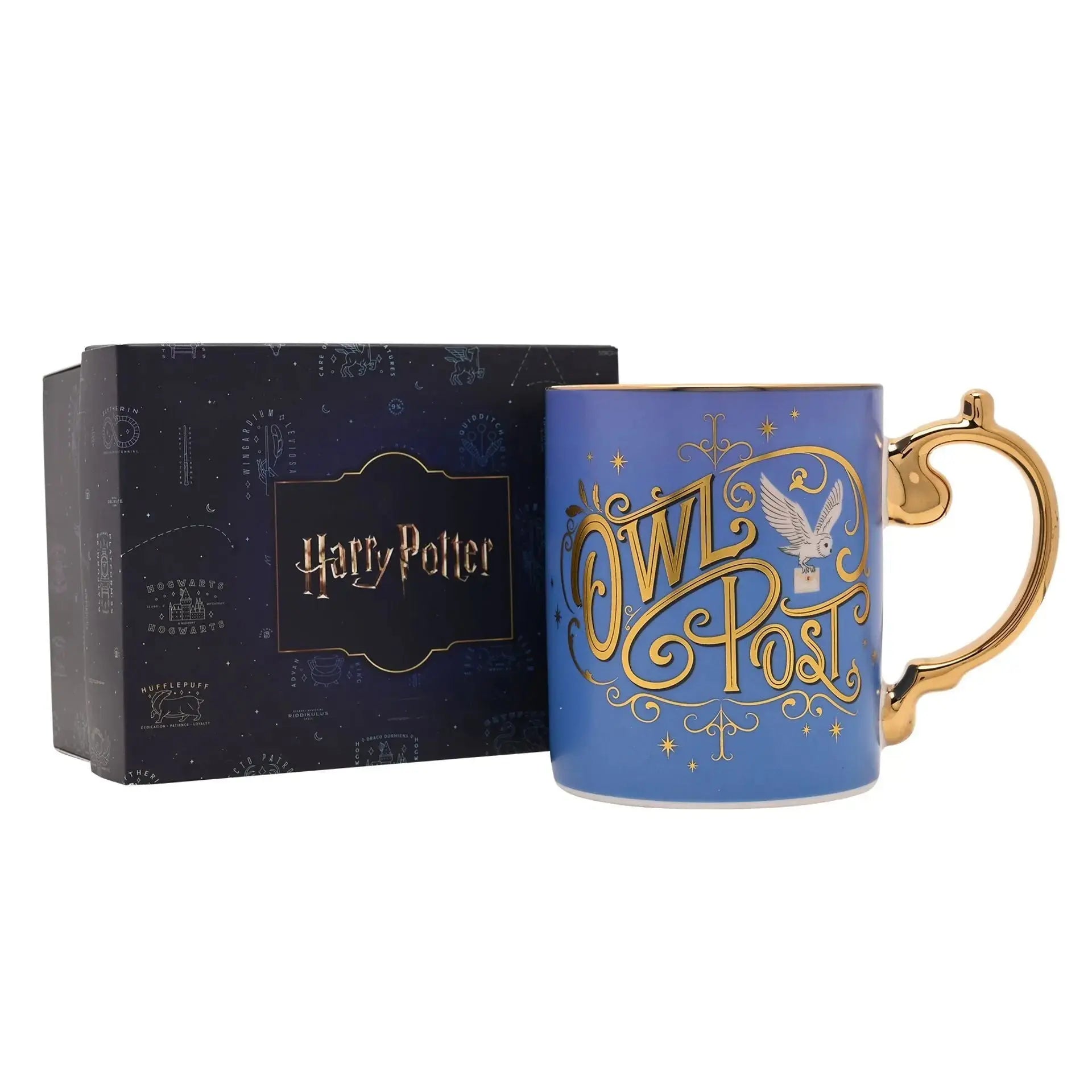Mug Owl Post Gold Edition -  La boutique Aux 2 Balais